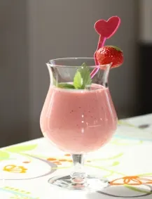 Smoothie banane fraise