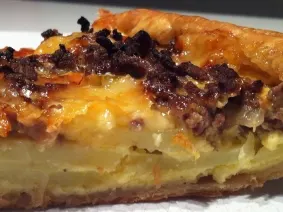 Ma tarte au boeuf, pommes de terre et comté
