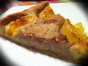 Tarte à l'orange, noisettes et cannelle