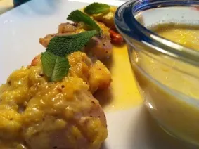 Noix de Saint Jacques sauce à l'orange